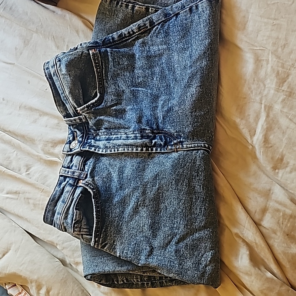 Light wash blue jeans
